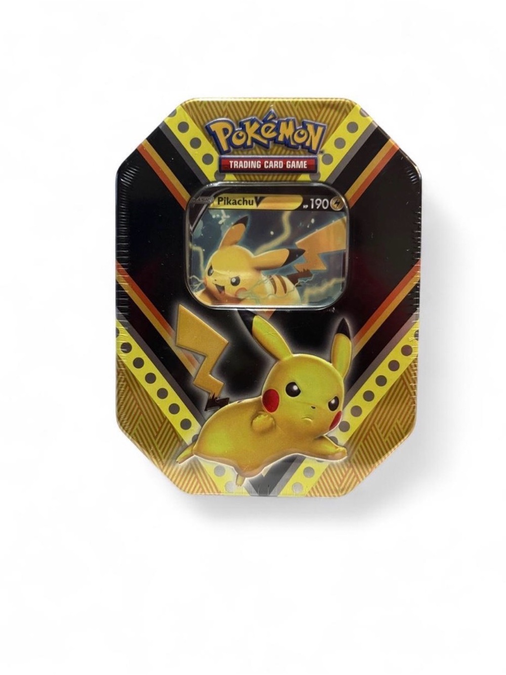 Pokemon Pikachu V Collector Tin - Yellow & Black